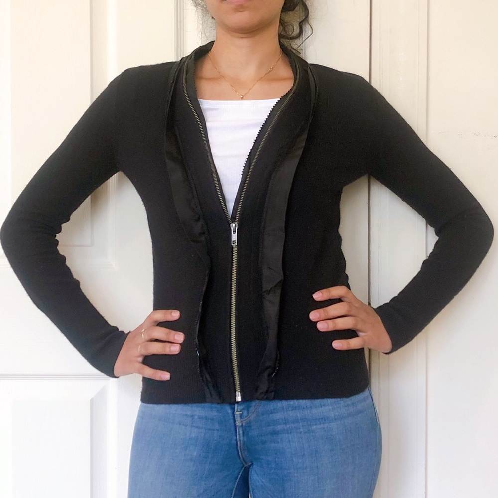 Jcrew zip up cardigan sweater XS CD